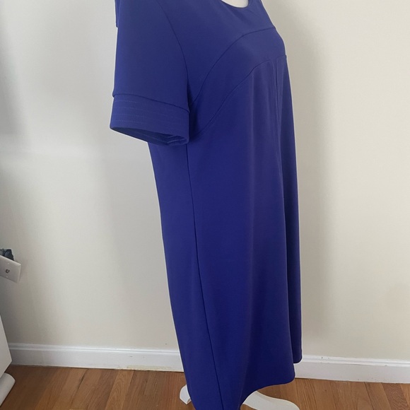 Adrienne Vittadini Rich Blue /purple Midi Dress - Picture 5 of 10